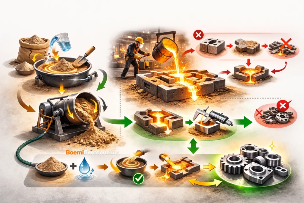 Dampak Kualitas Bentonite terhadap Hasil Casting